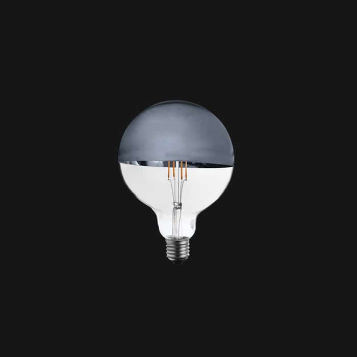 Foco filamento G125 5W transparente atenuable