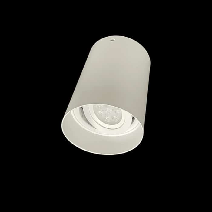 Base PAR20 sobreponer circular blanca