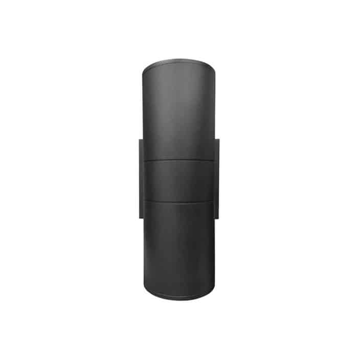 Lámpara pared E27 dos caras IP54 negra