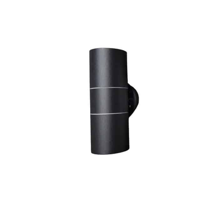 Lámpara pared GU5.3 dos caras IP54 negra
