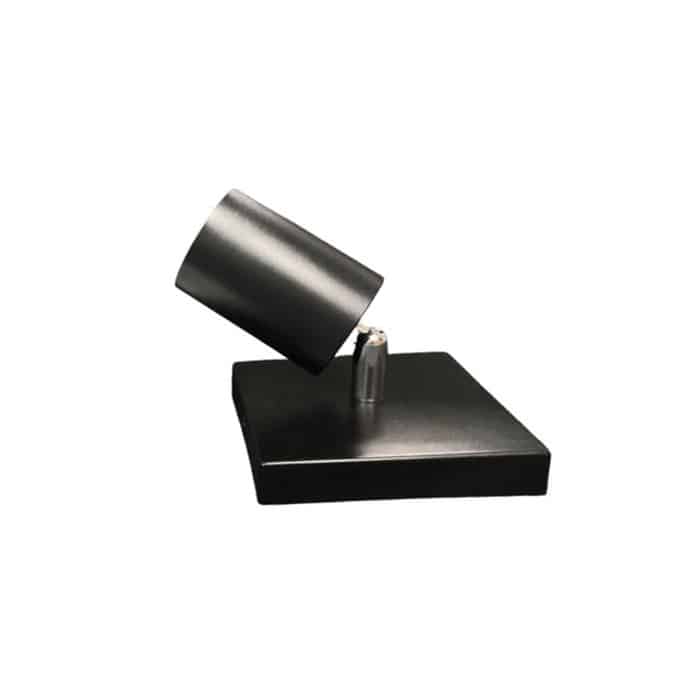 Spot MR16 caja octagonal cuadrada negra