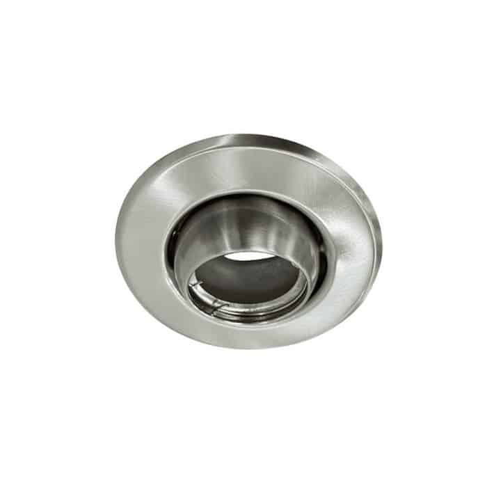 Base MR16 dirigible para caja octagonal satinada