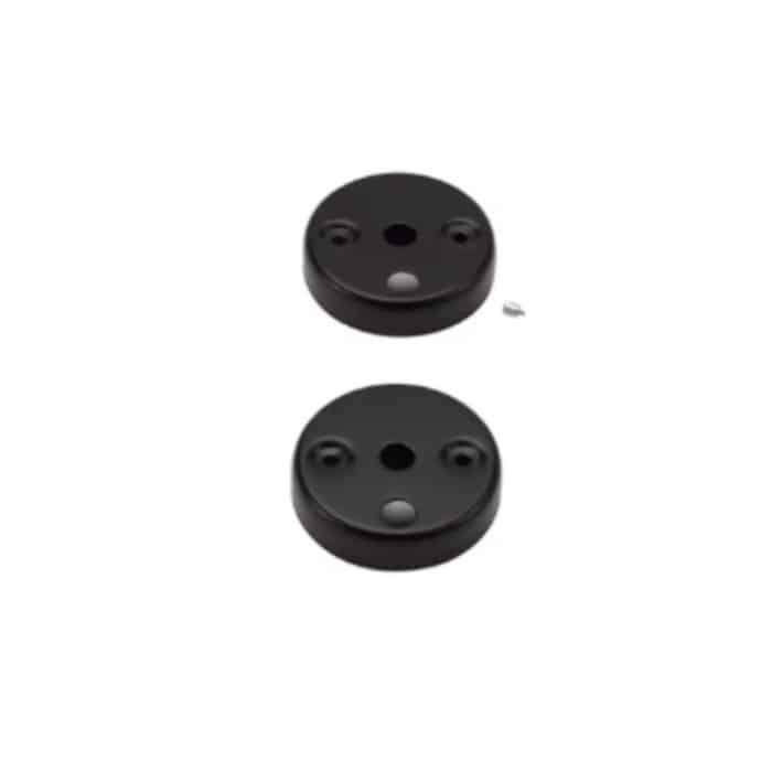 Kit de tapas de extremo metálicas negras para manguera 22mm