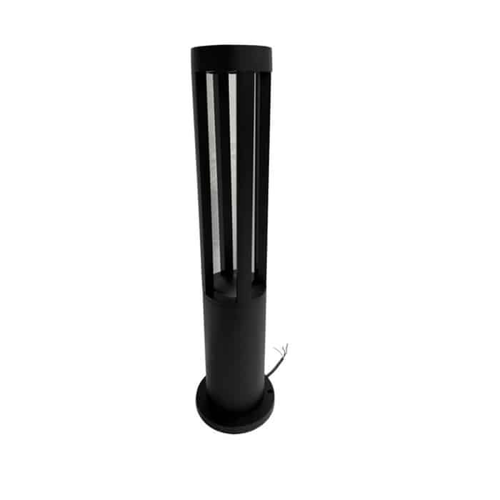 Miniposte exterior 10W IP65 negro