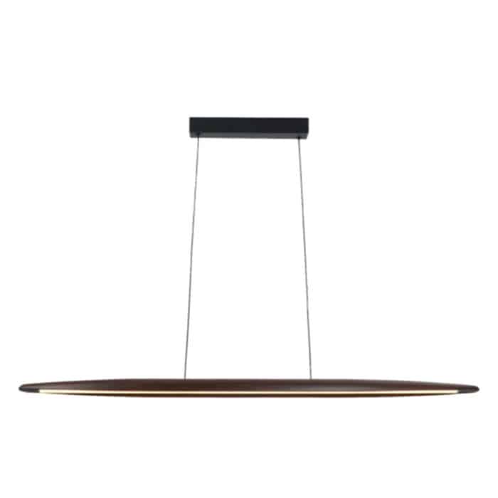 Lámpara Terra Nogal suspendida 18W madera nogal