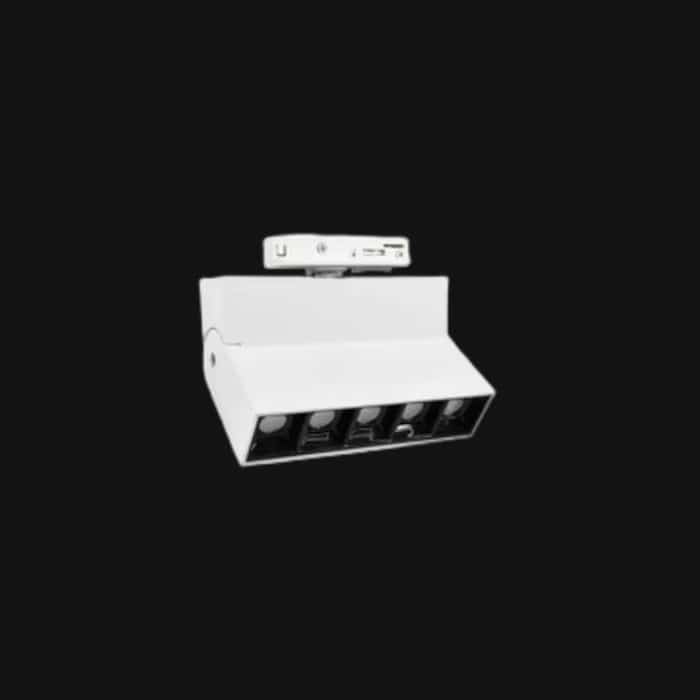 Spot Razer dirigible 6W para riel 2 puntos blanco