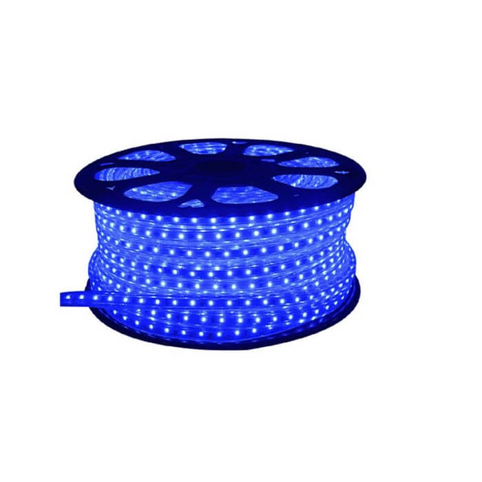 Manguera LED 5050 IP67 rollo 25M color azul