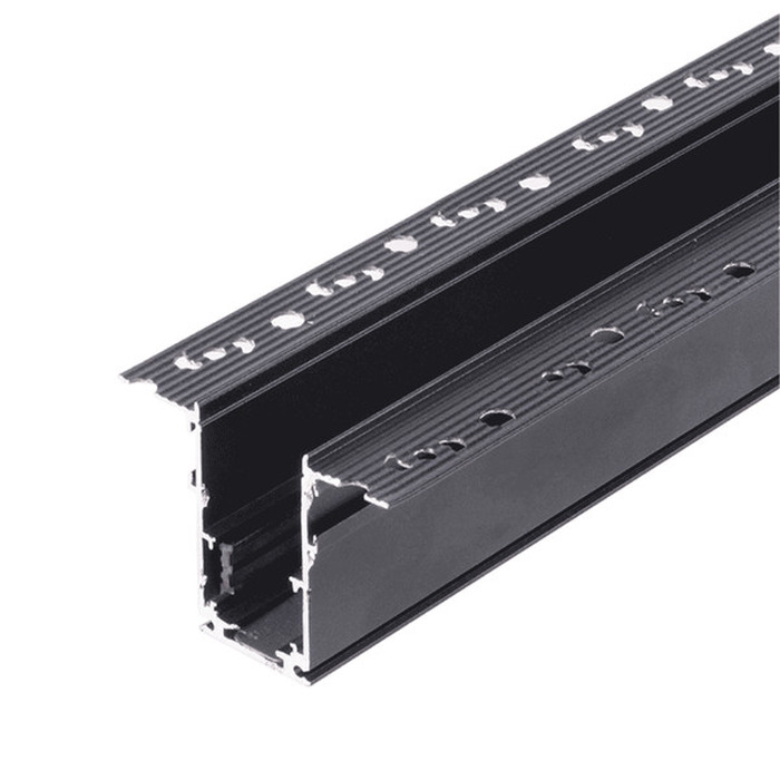 Perfil magnético trimless para empotrar 26x53mm negro 1M