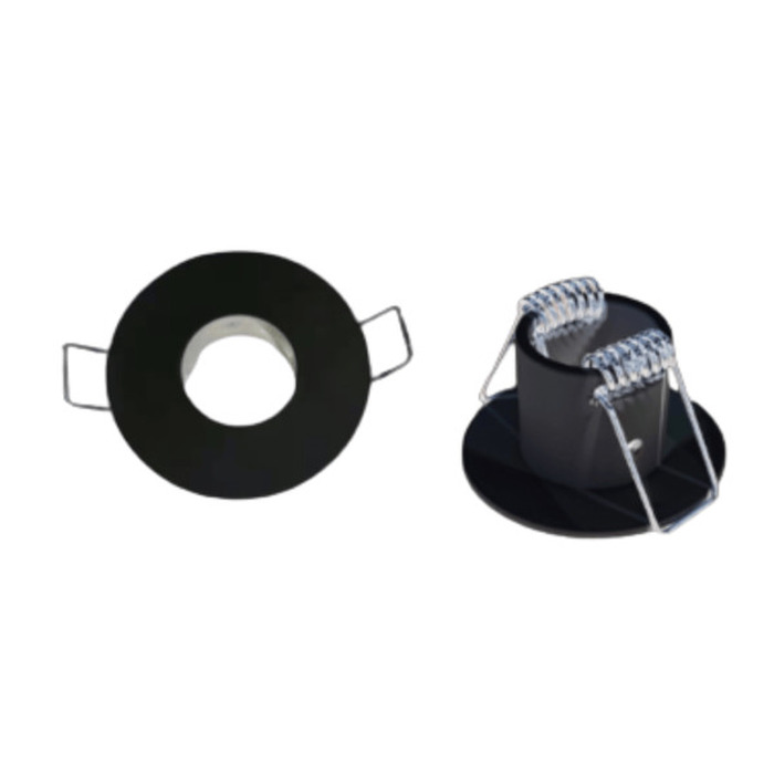 Kit de placas circulares para empotrar manguera 22mm negro