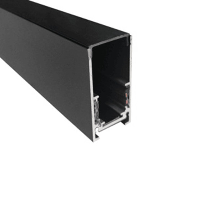 Perfil magnético sobreponer o suspender 26x51mm negro 1M