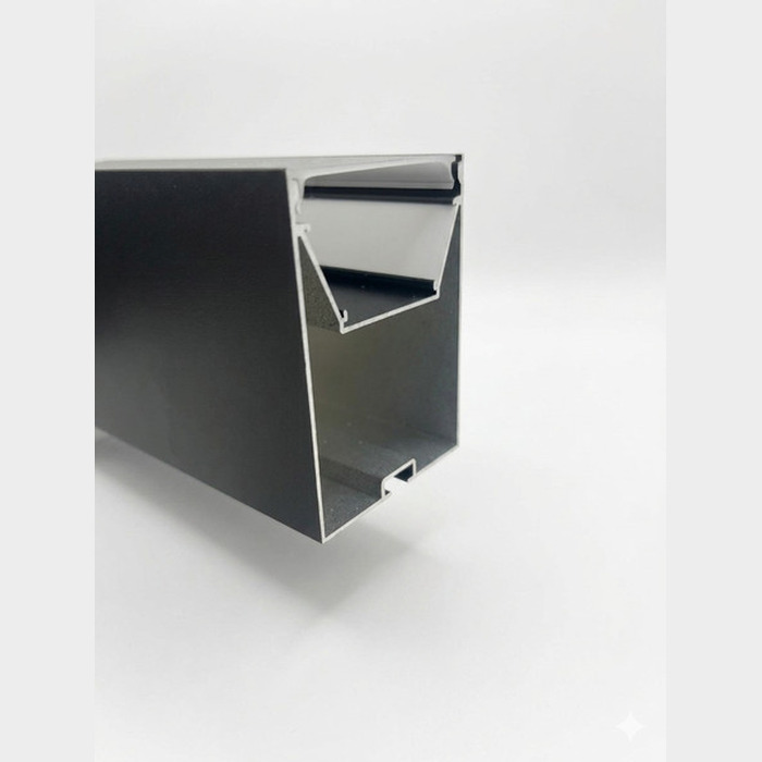 Perfil pendant de aluminio 50x70mm negro 1M