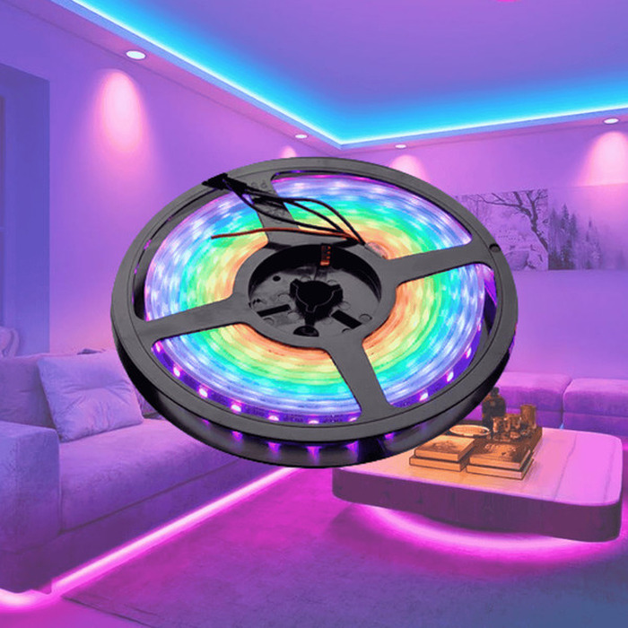 Tira LED pixel 2835 rollo 5M 12W RGB