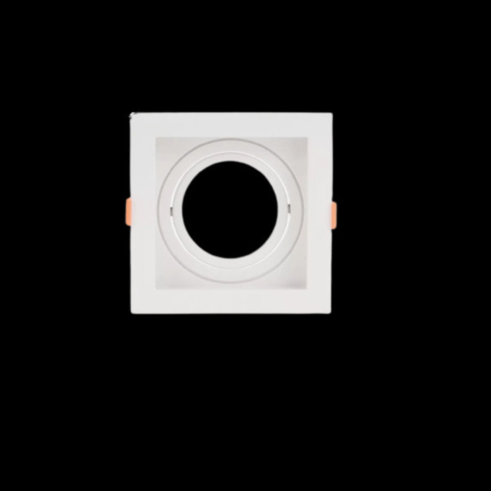 Base MR16 empotrar interconectable cuadrada blanca