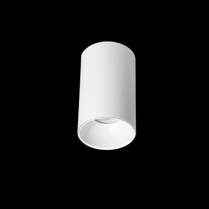 Base aluminio MR16 sobreponer circular blanca