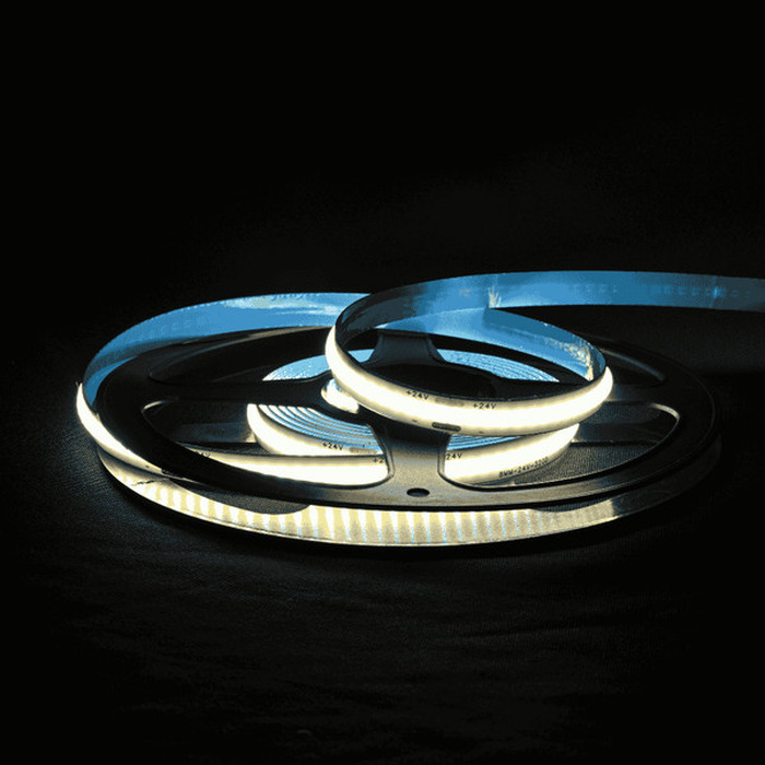 Tira LED COB alta potencia rollo 5M luz neutra