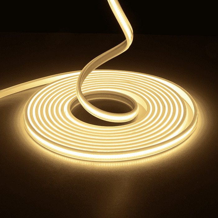 Tira LED COB IP65 110V luz cálida