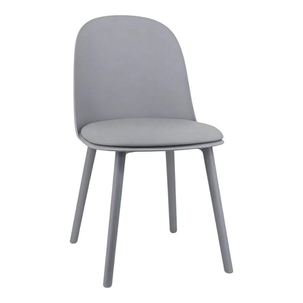 Silla Kea gris vista tres cuartos