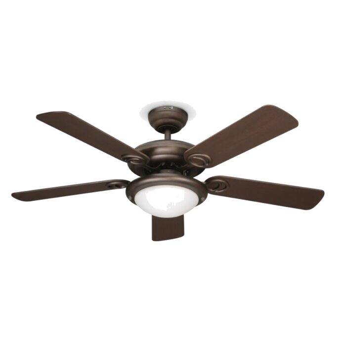 Ventilador de techo 42" bronce con luz