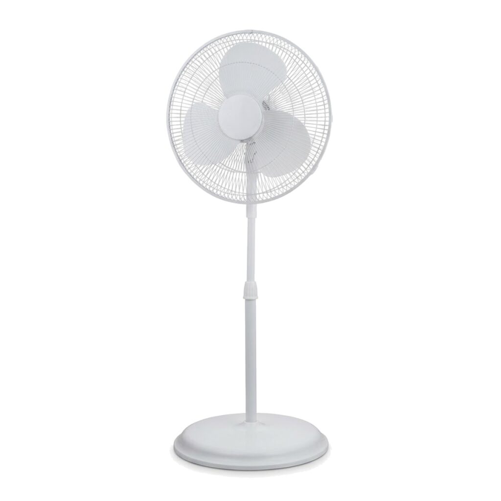 Ventilador de pedestal 16" blanco