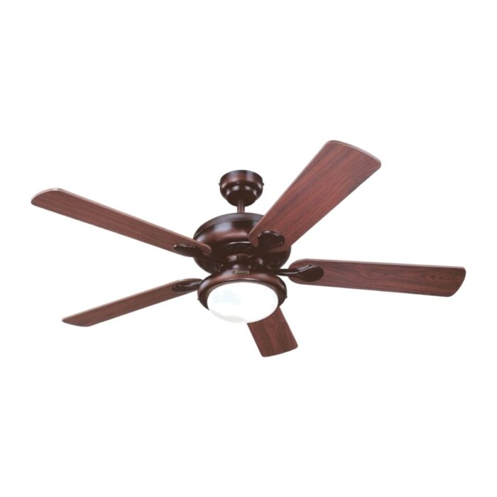 Ventilador de techo 52" bronce aceitado con plafón opal