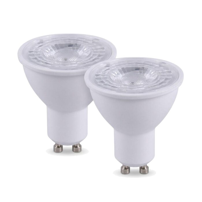 Foco LED GU10 5W luz cálida - 2 unidades