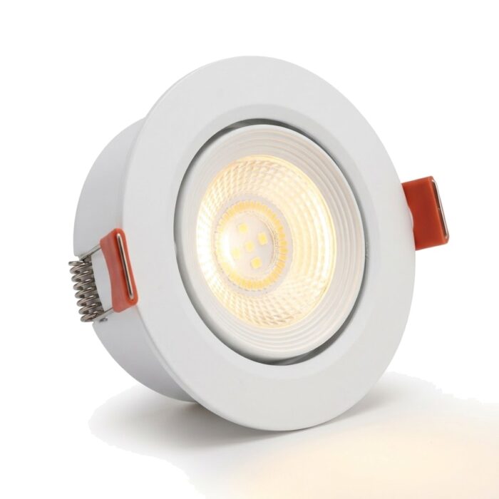 Spot LED empotrable redondo 5W blanco luz cálida