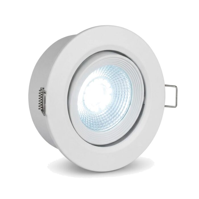 Spot LED empotrable redondo 5W blanco luz blanca