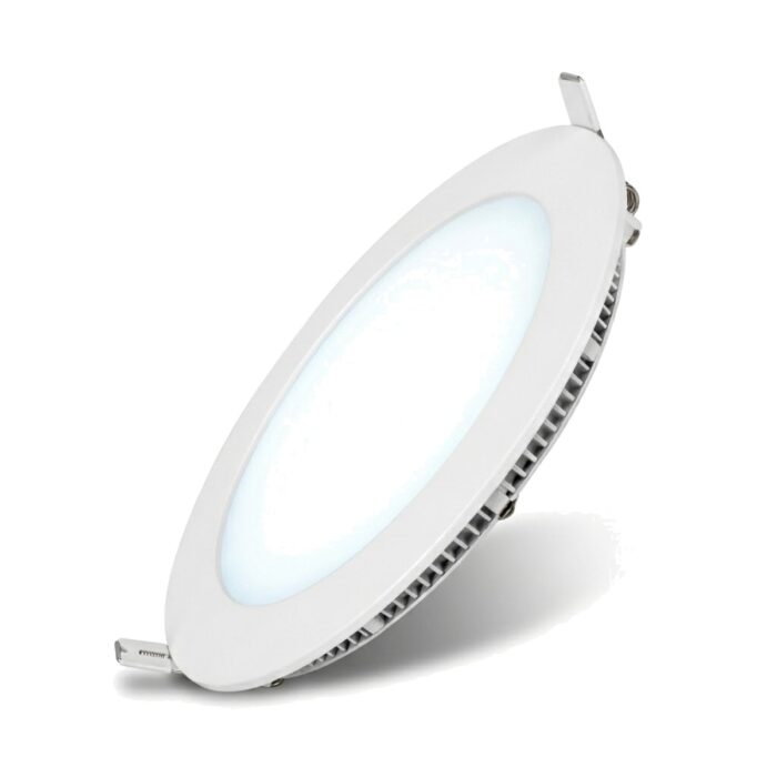 Panel LED redondo empotrable 12W luz blanca