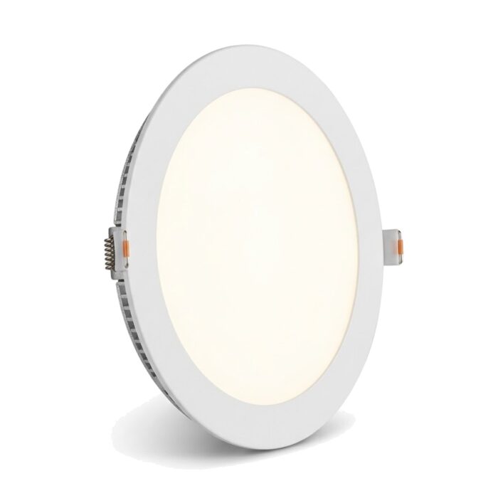 Panel LED redondo empotrable 18W 3 tonos