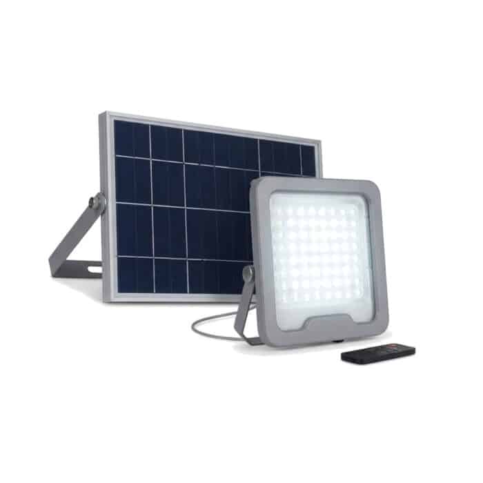 Reflector solar LED 25W luz blanca con control remoto