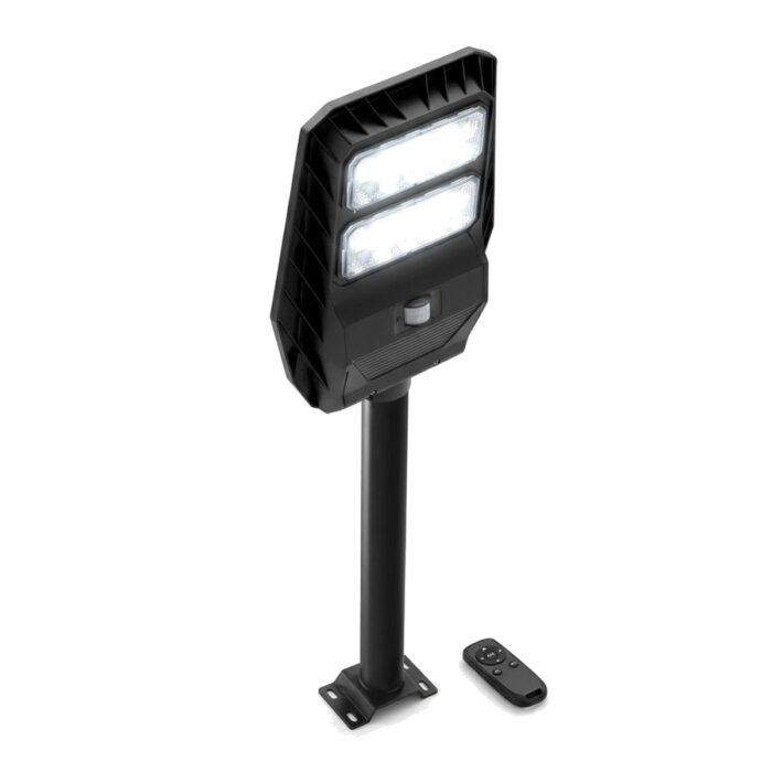 Lámpara solar LED para poste 30W luz blanca
