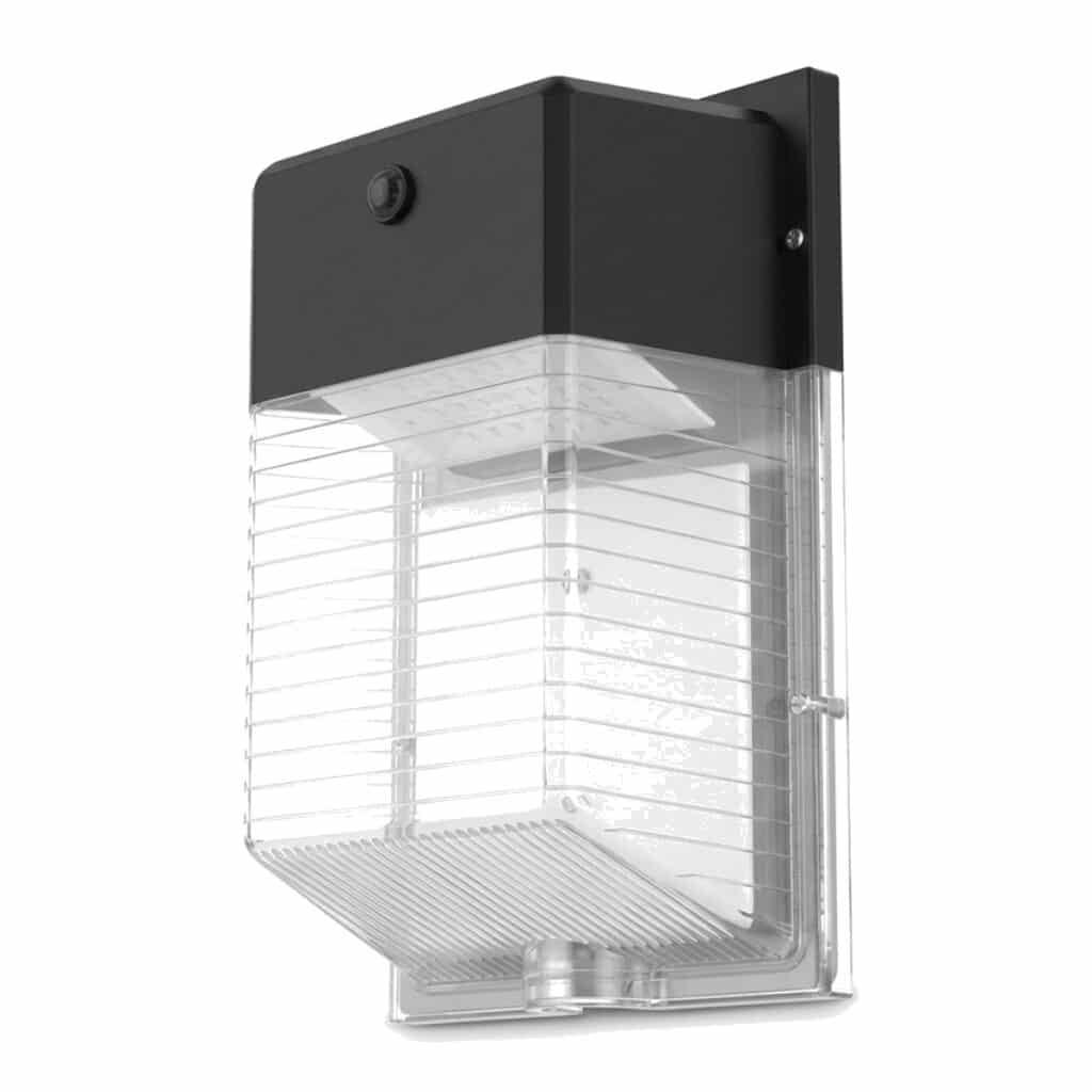 Lámpara LED de pared exterior con fotocelda, potencia ajustable 15-20-30W